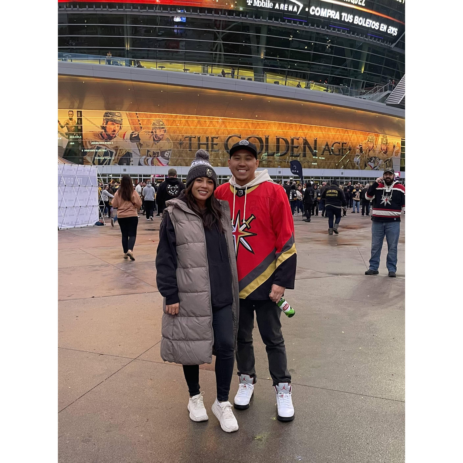 the VGK hate to see us coming! (they're 0-3 for games we attend.. oof!)