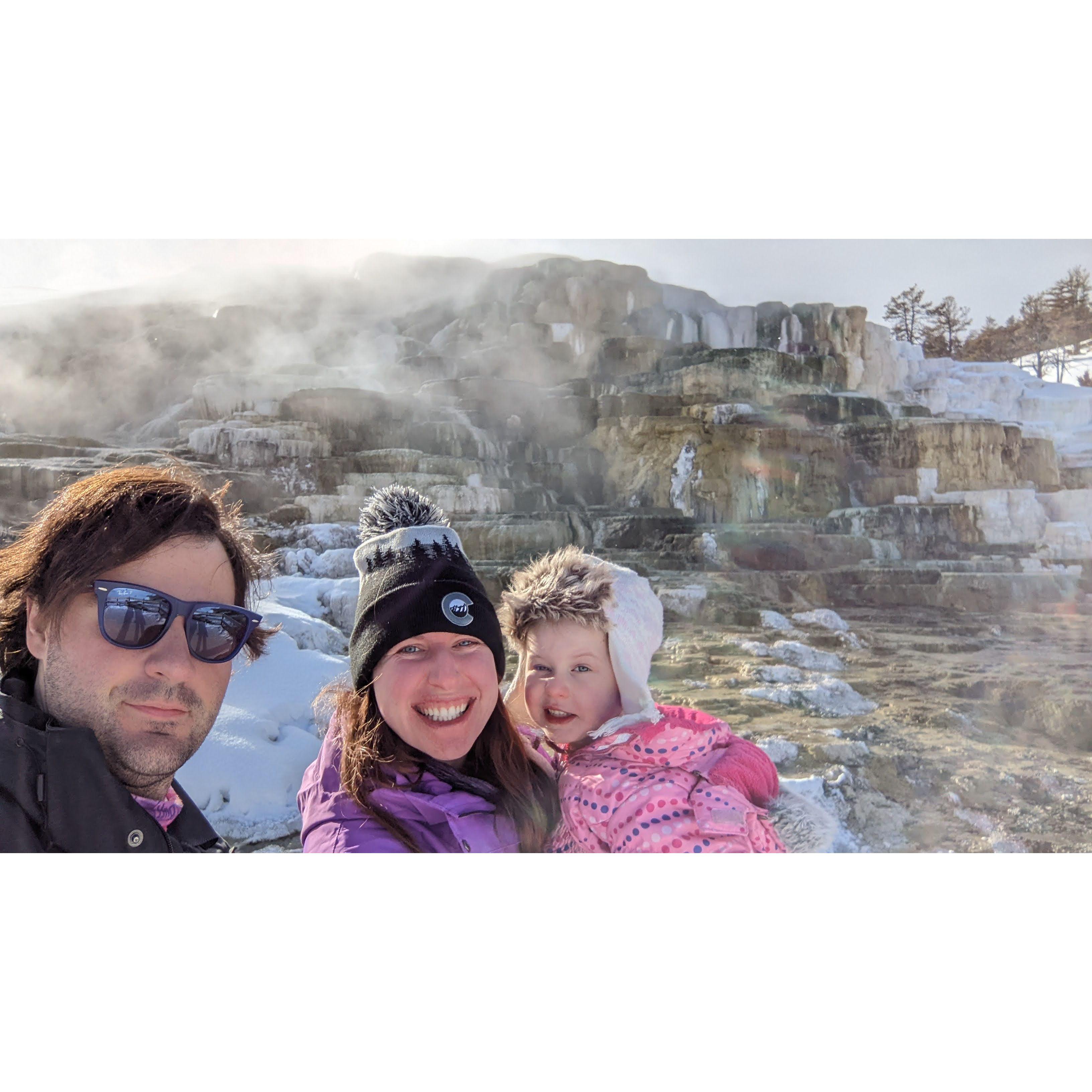 Mammoth Hot Springs at Yellowstone National Park