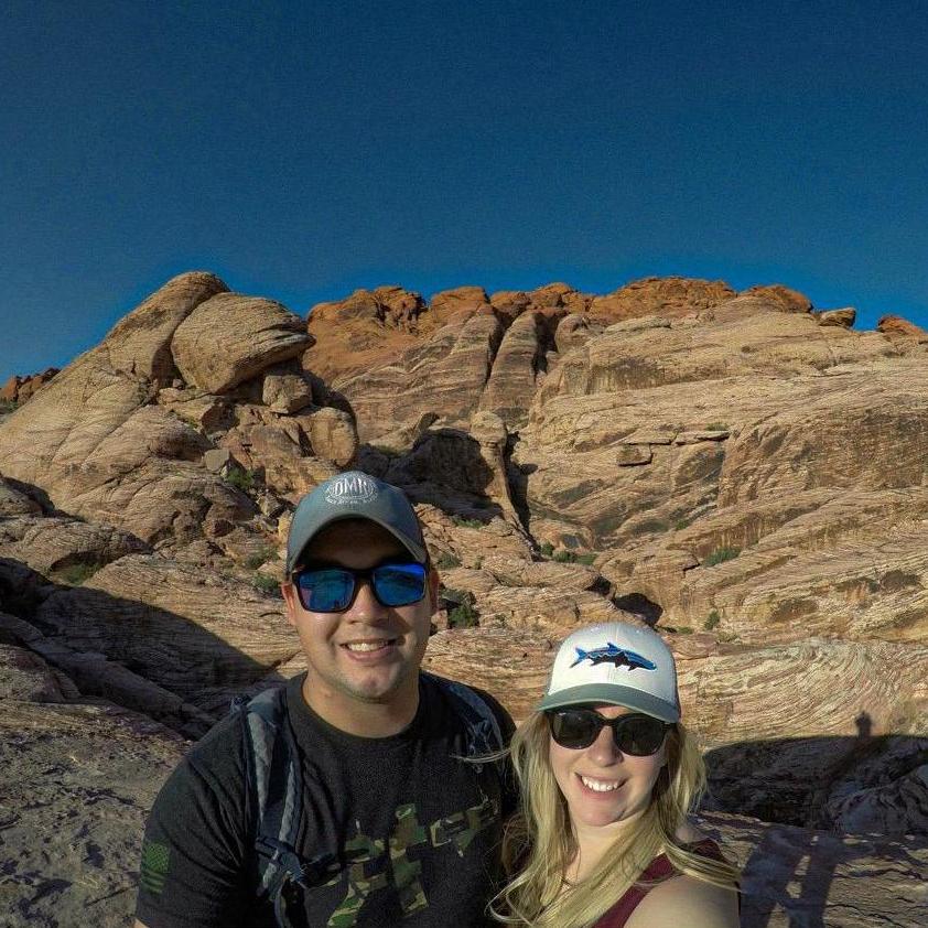 Red Rock Park in Nevada 2019, right after we got engaged