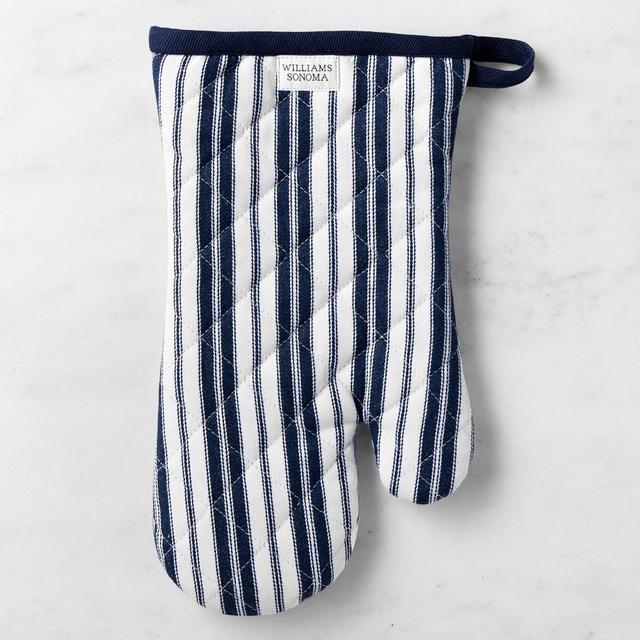 Williams Sonoma Heritage Stripe Oven Mitt, Navy