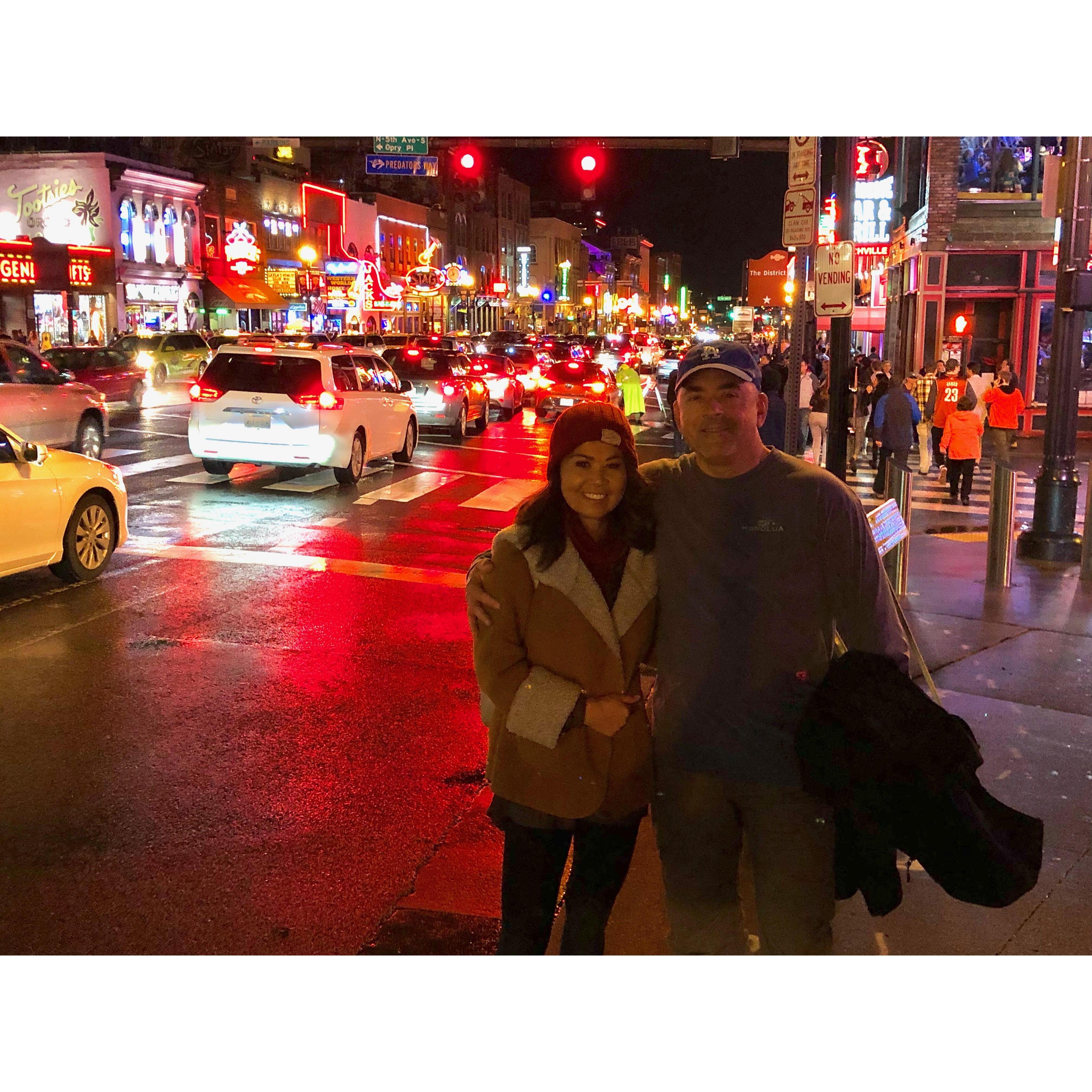 The bright lights of Nashville Tennessee