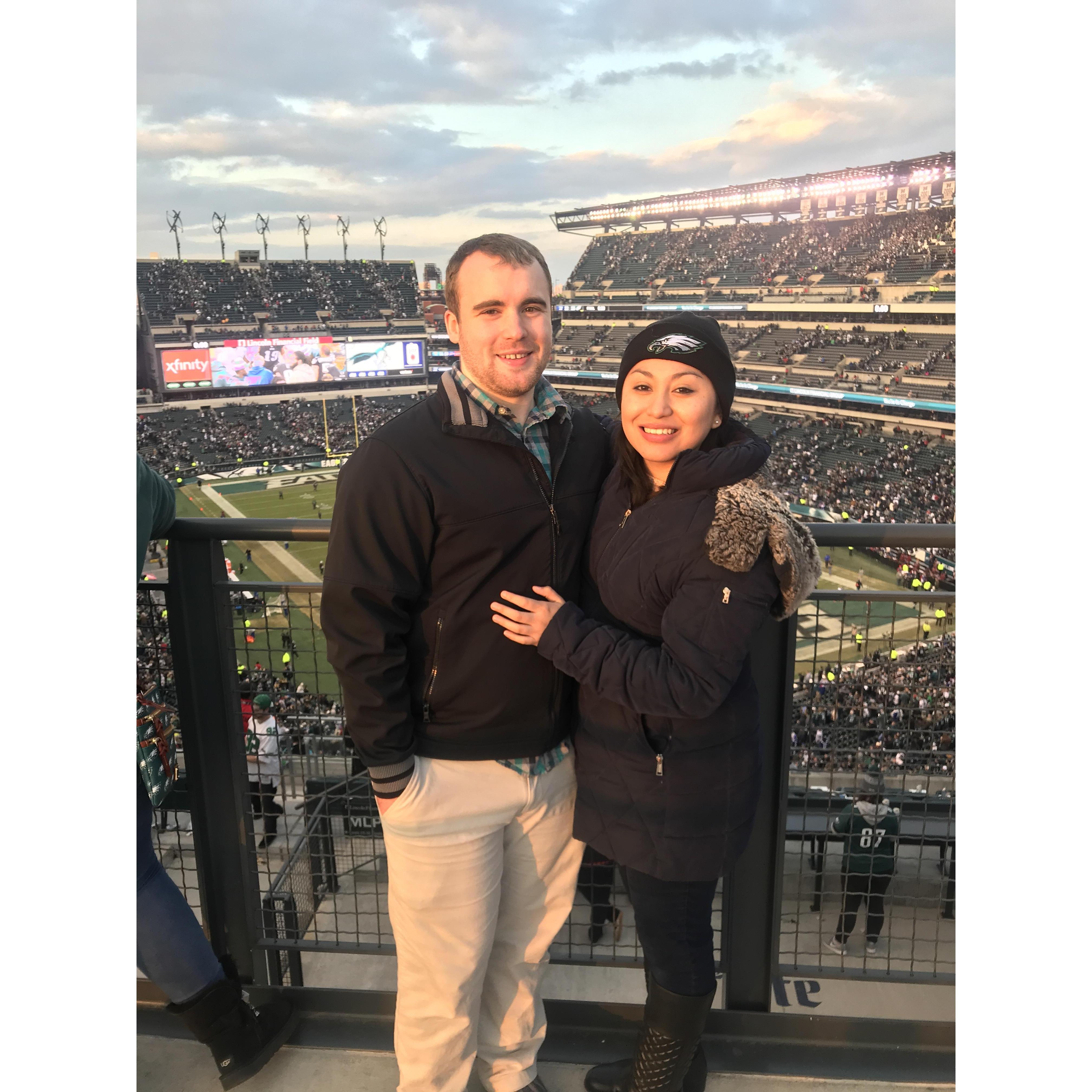 Even football could not get in the way of our love...