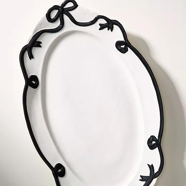 Benedita Bow Ceramic Stoneware Platter