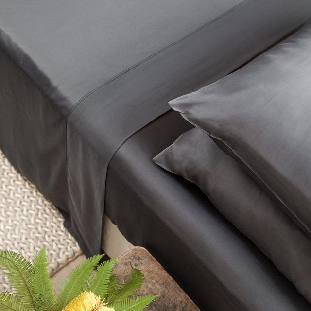 Bamboo Lyocell Fitted Sheet - Queen (Grey)