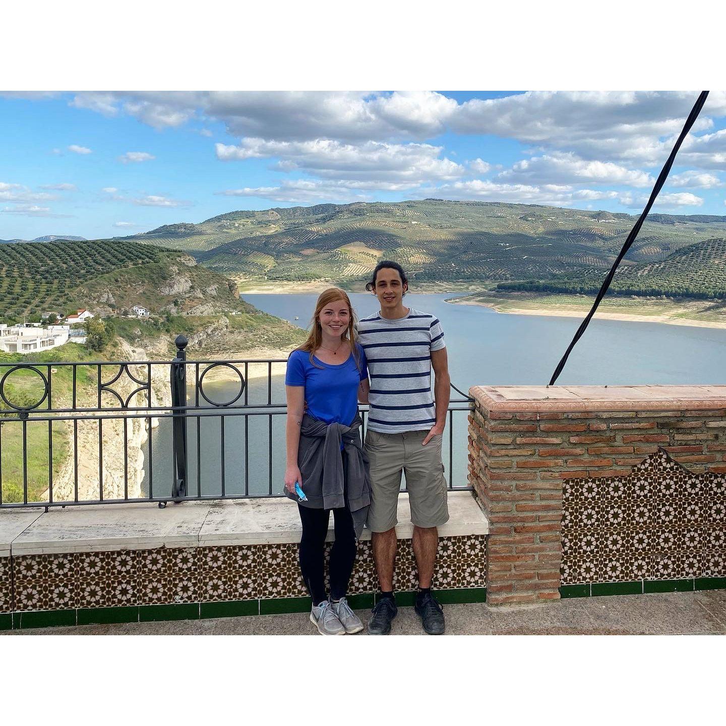 Mary's first trip to Andalucía, Spain (the autonomous community of Spain where Miguel is from) in April 2021. He moved back here a couple weeks after this photo to start his career as a firefighter.