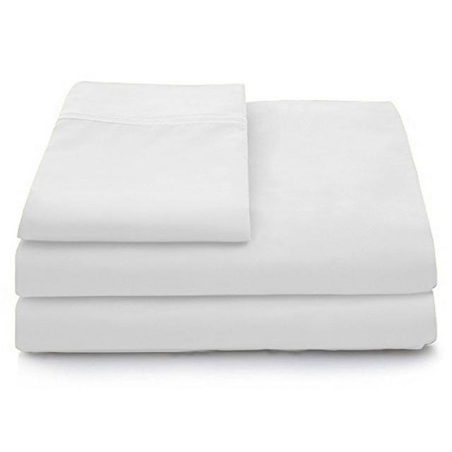 Cosy House Collection Luxury Bamboo Bed Sheet Set - Hypoallergenic Bedding Blend from Natural Bamboo Fiber - Resists Wrinkles - 4 Piece - 1 Fitted Sheet, 1 Flat, 2 Pillowcases - King, White