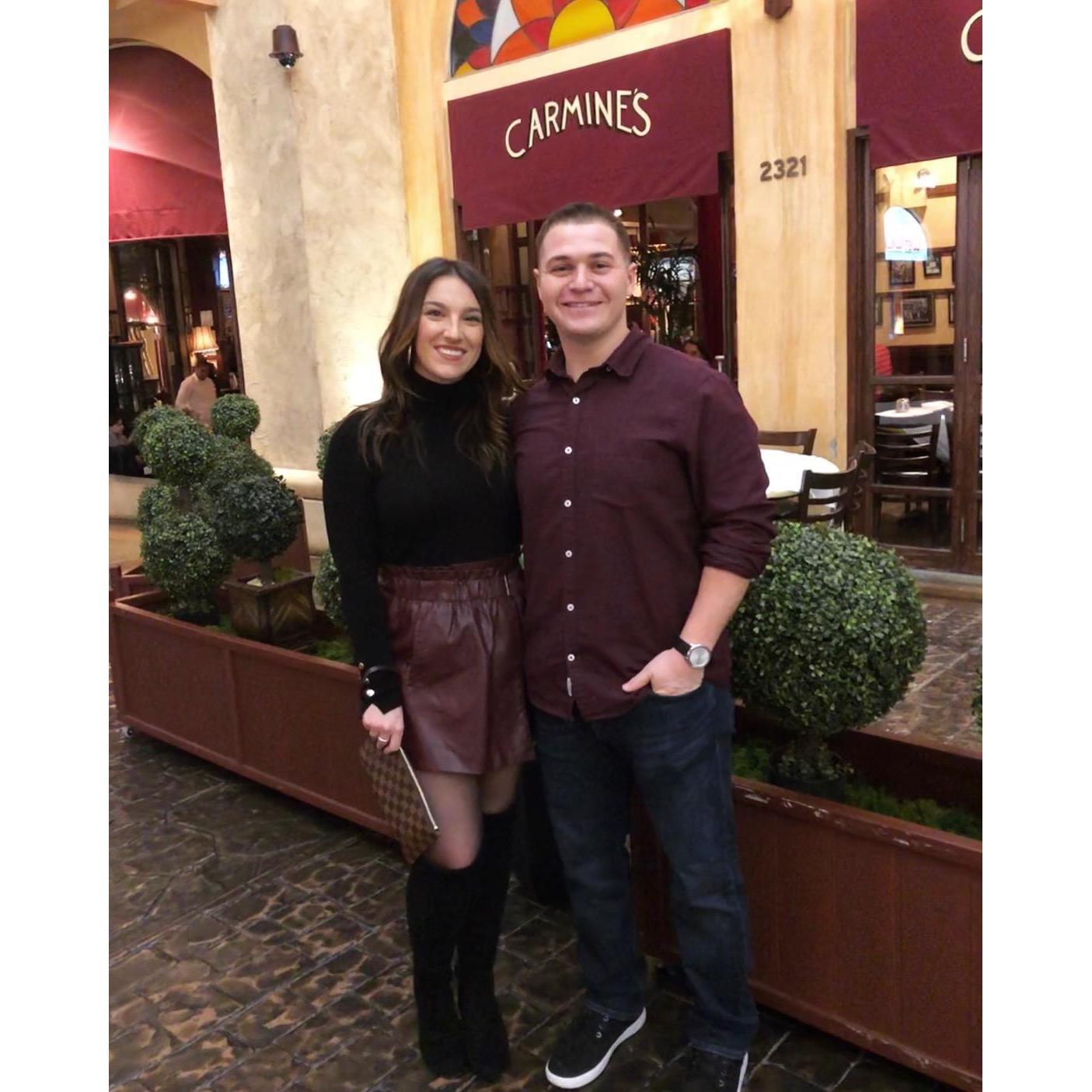 Valentine's Day dinner at Carmine's!