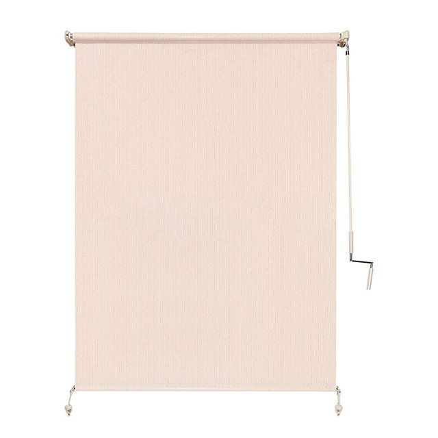 Coolaroo 462161 Wand-Operated Roller Shade, (4' x 8'), Pebble