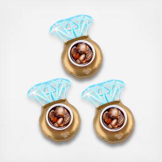 Bling Rings Beverage Boats, Set of 3