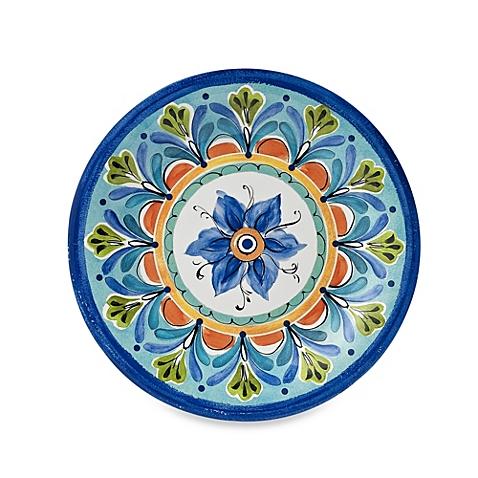 Azul Hand Painted 10.5-Inch Round Dinner Plate