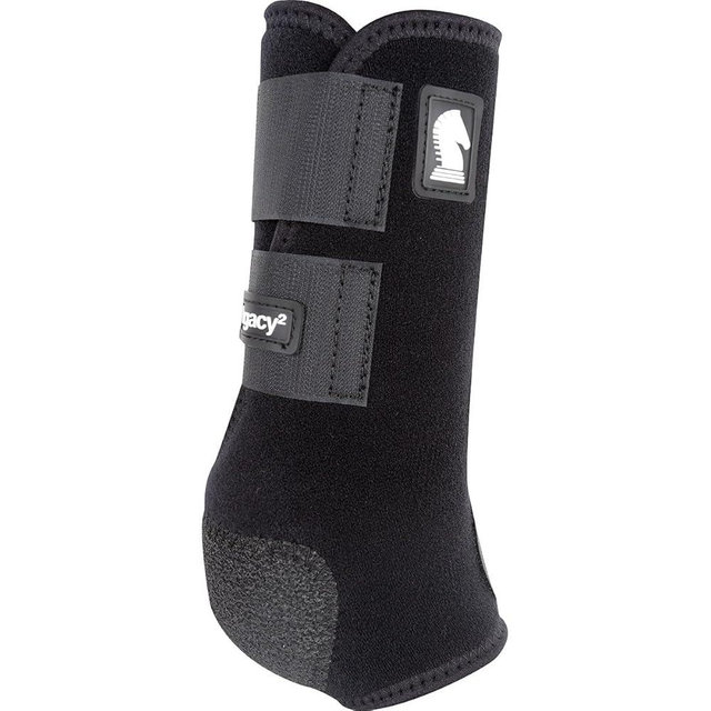 Classic Equine Legacy2 Support Boots, Front (Black, Large)