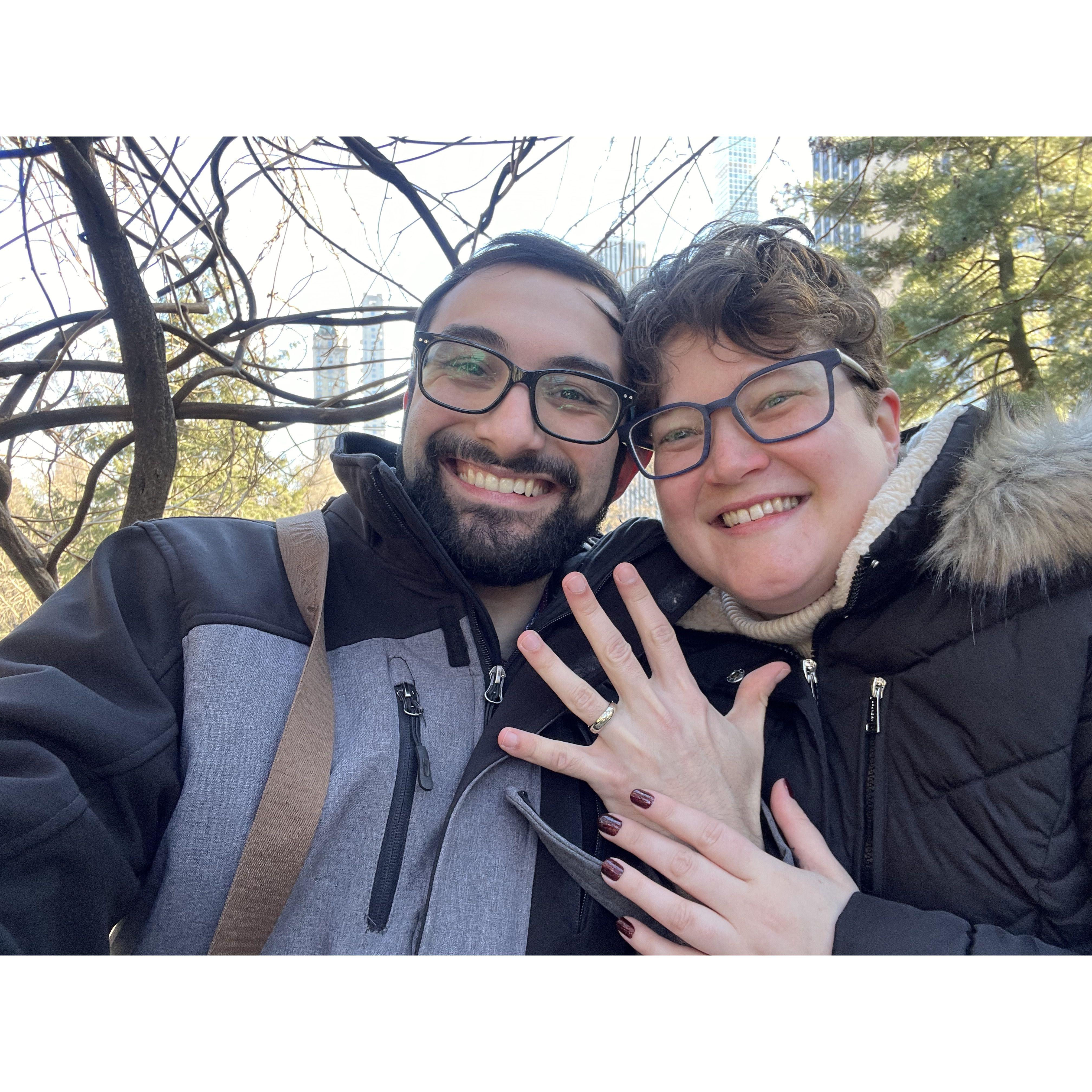 When he said yes!