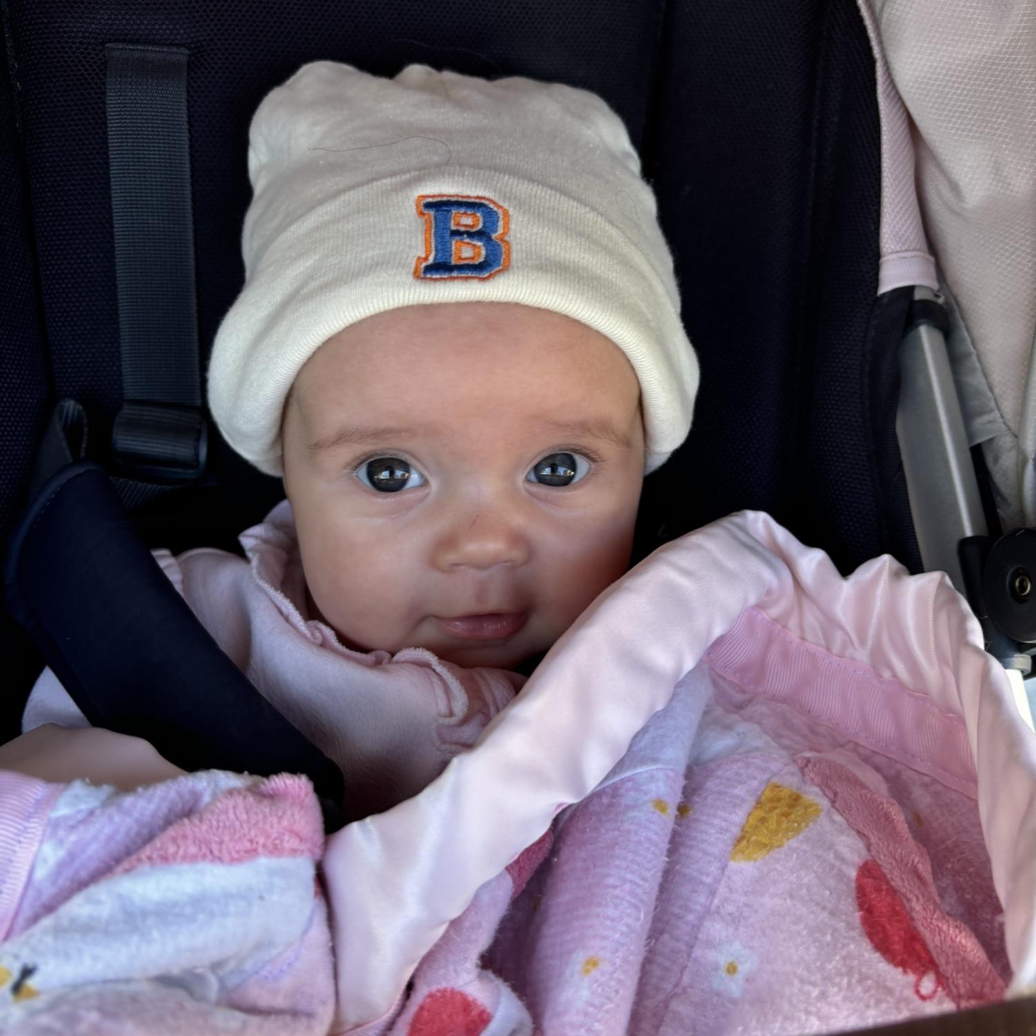 Of course we’ve got another Bucknell fan to cheer on daddy and the team!