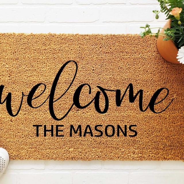 Custom Doormat, Housewarming Gift, Wedding...