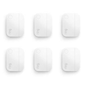 Ring Alarm Contact Sensor 6-Pack - 2nd Gen | Monitor 6 Doors or Windows | Instant Alerts | Approximately 3-Year Battery Life | Slim Design | Easy Installation | Base Station Required