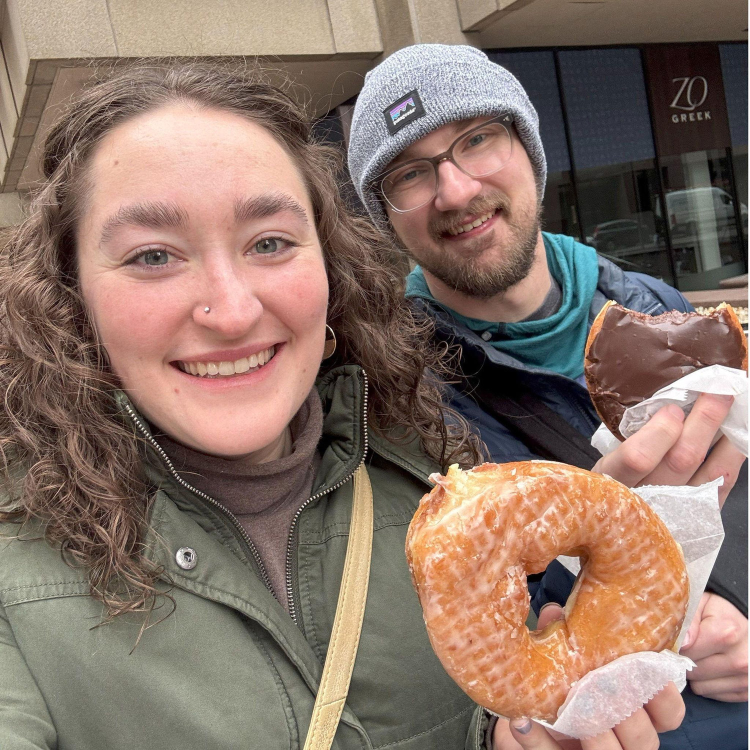 Giant donuts in Boston - our first long weekend trip!