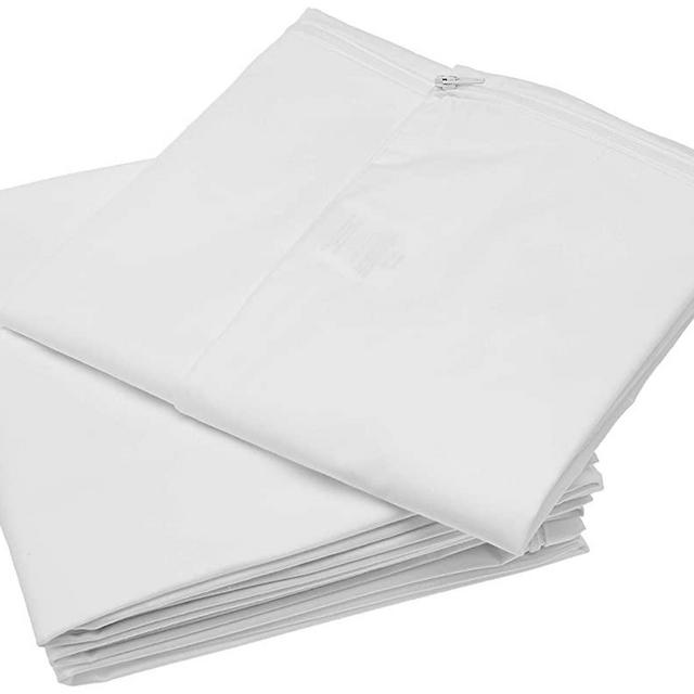 National Allergy Queen 4 Pack Allergy and Bed Bug Proof Pillow Cover, White