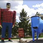 Paul Bunyan & Babe the Blue Ox Statues