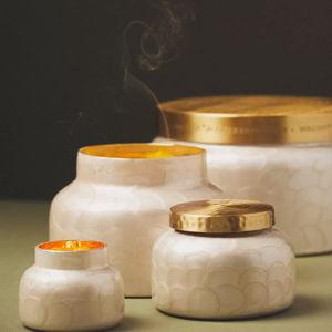 Capri Blue Volcano Capiz Jar Candle​