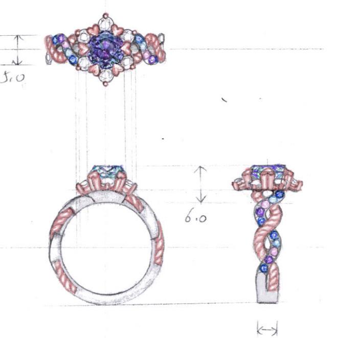 April 27, 2023. I got to design my own engagement ring. I cannot wait for it to be made and on my finger😍