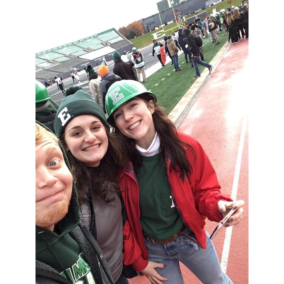 Eastern Football game with Genevieve