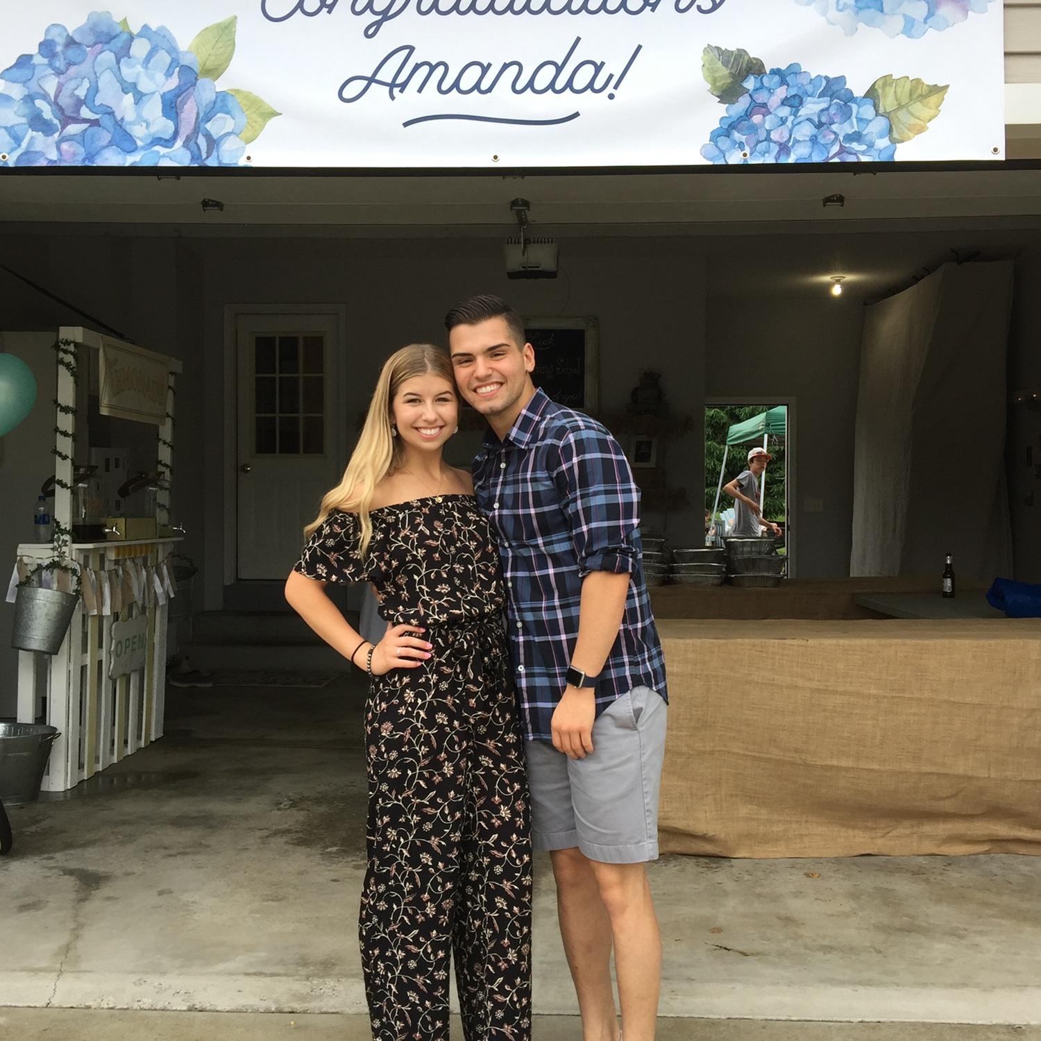 Amanda's high school graduation party, 2018