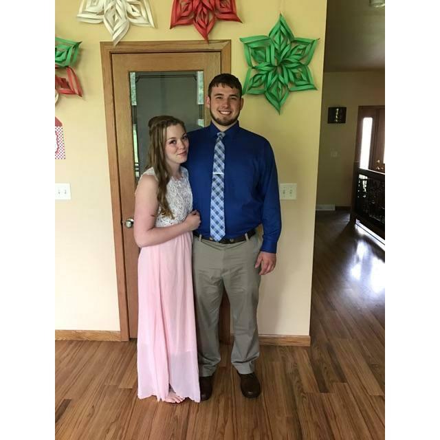 Taylor and Nathan after Nathan's graduation from Lakeshore Technical College. May 20, 2017