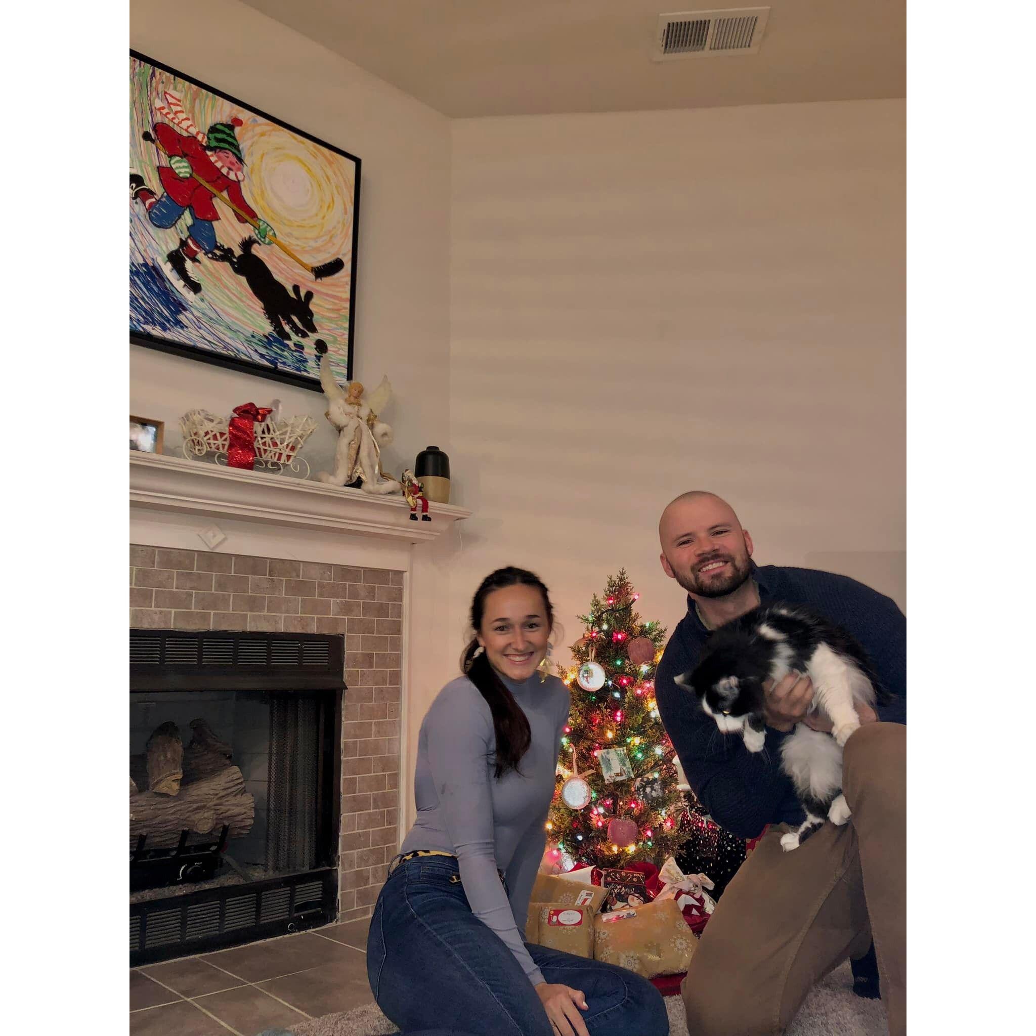 Our first Christmas in our first apartment together.