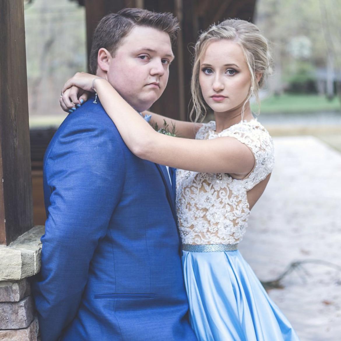 Taylor's senior prom, April 2018. This picture is actually at our wedding venue where our ceremony will be held. Never would have imagined we would be getting married there four years later!