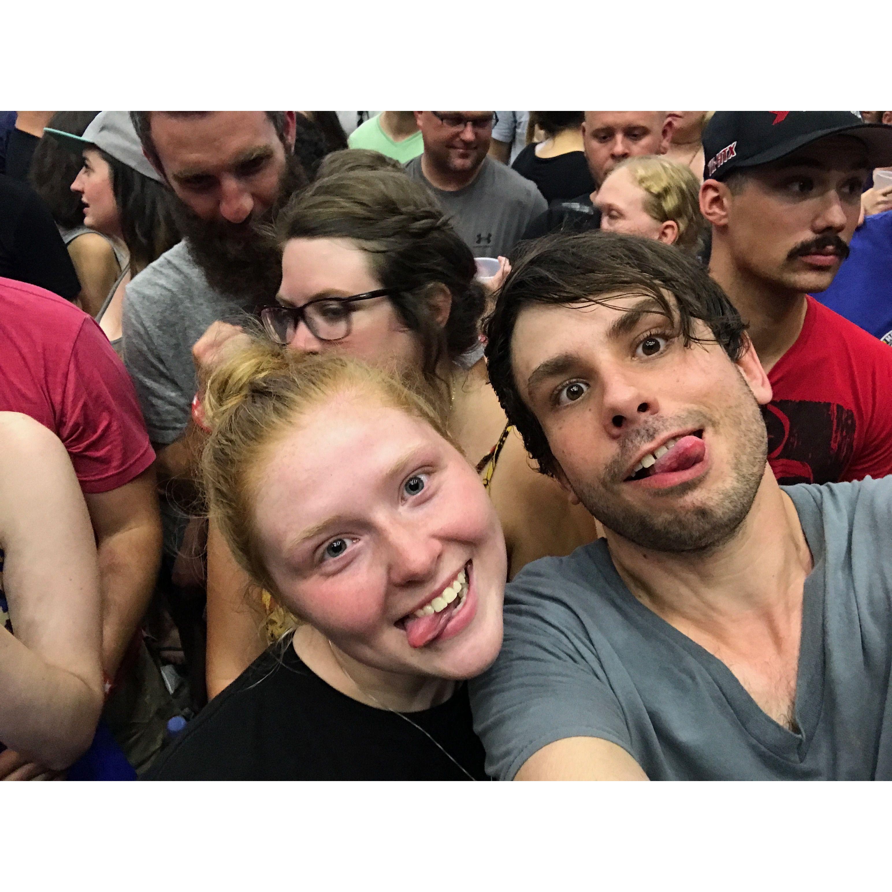The first of many concerts attended together.
