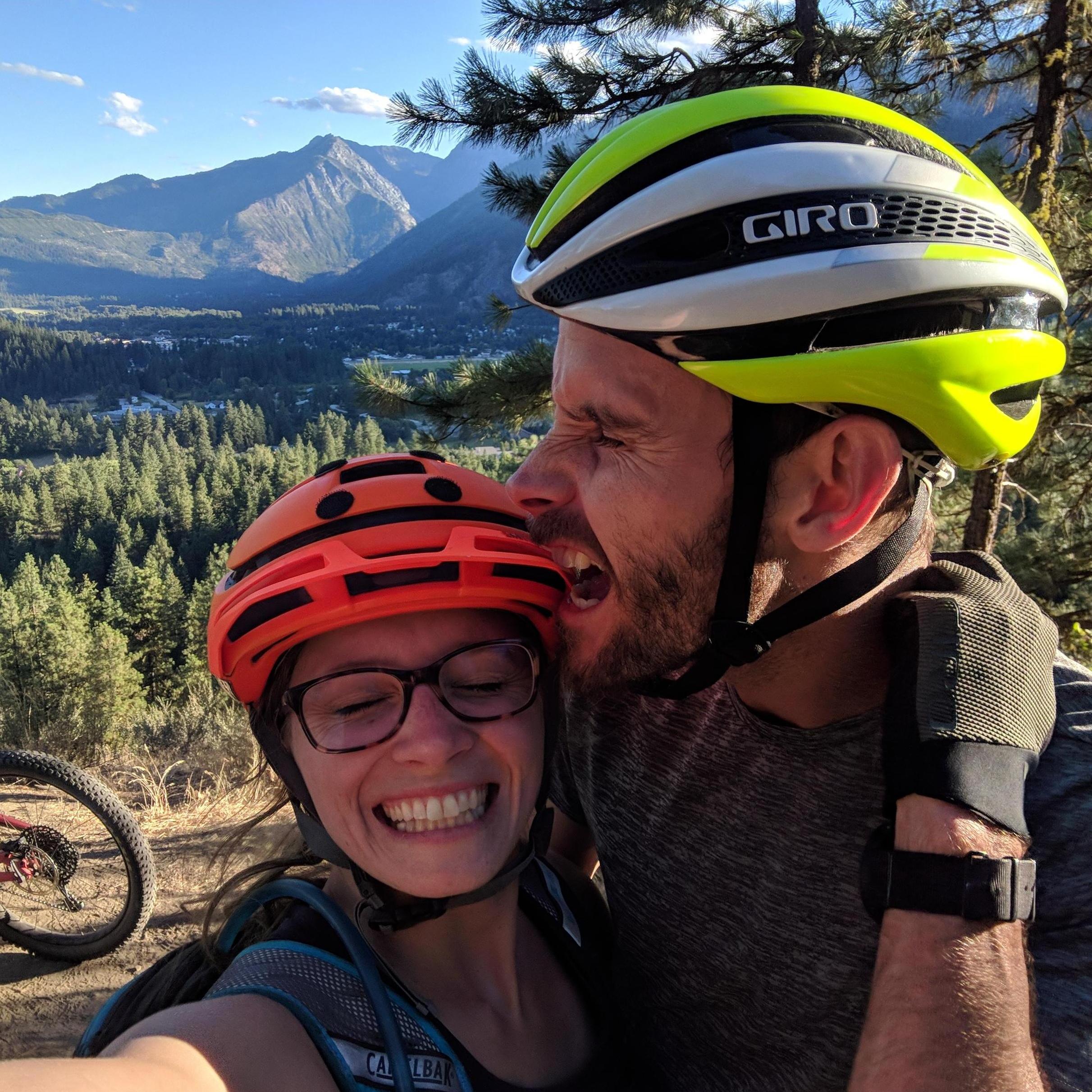 Mountain biking in Leavenworth.