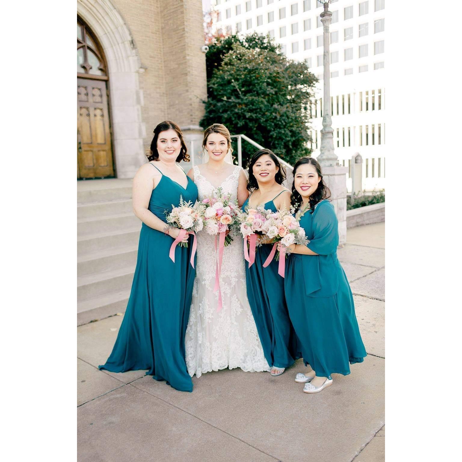 Katherine, Jessica, Kalia, and Nicole on Jessica's wedding day Nov 10, 2018. Jessica and Trent will be celebrating their 3 year wedding anniversary this year!