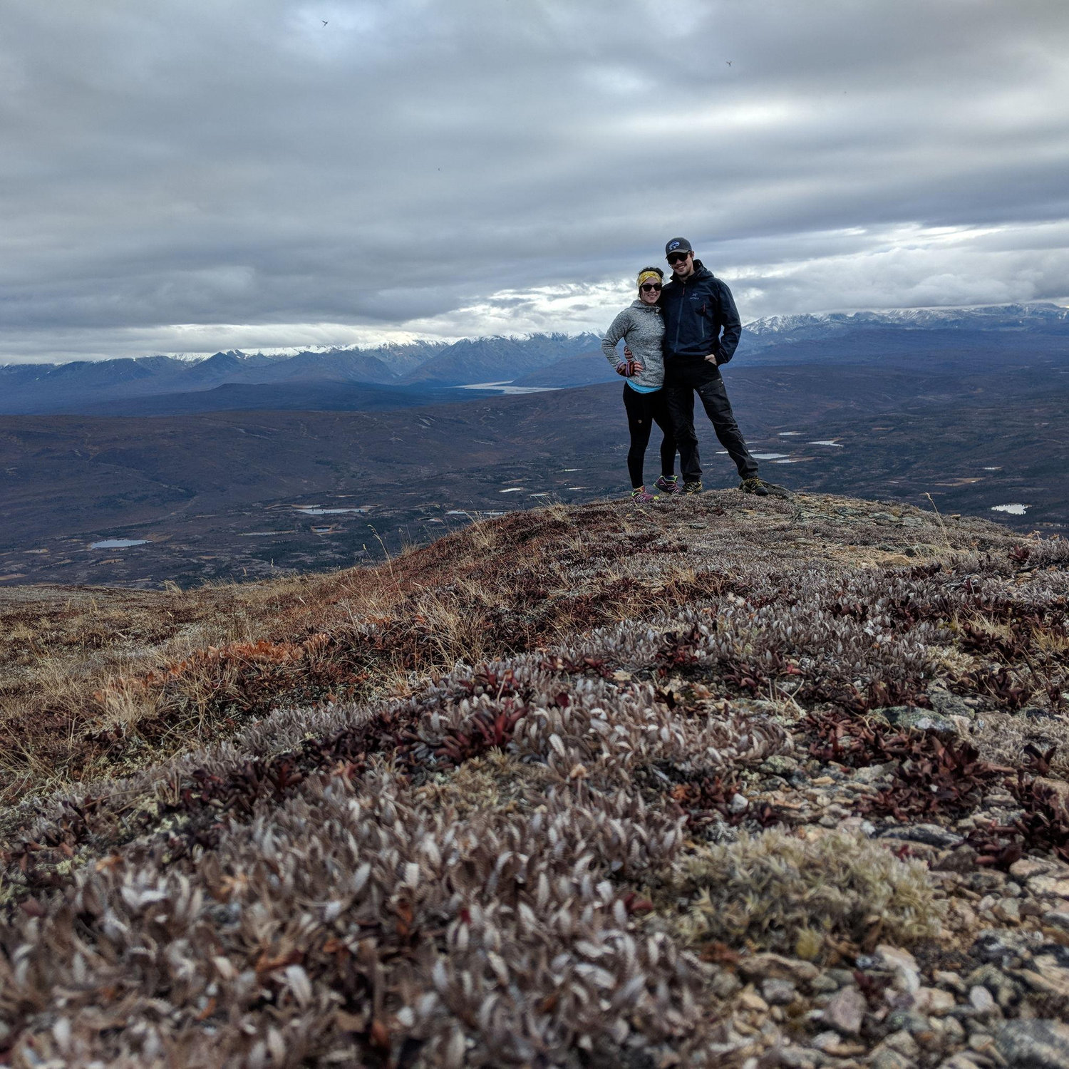 Hiking Donnelly Dome just south of Fairbanks for Emma's birthday weekend in 2018