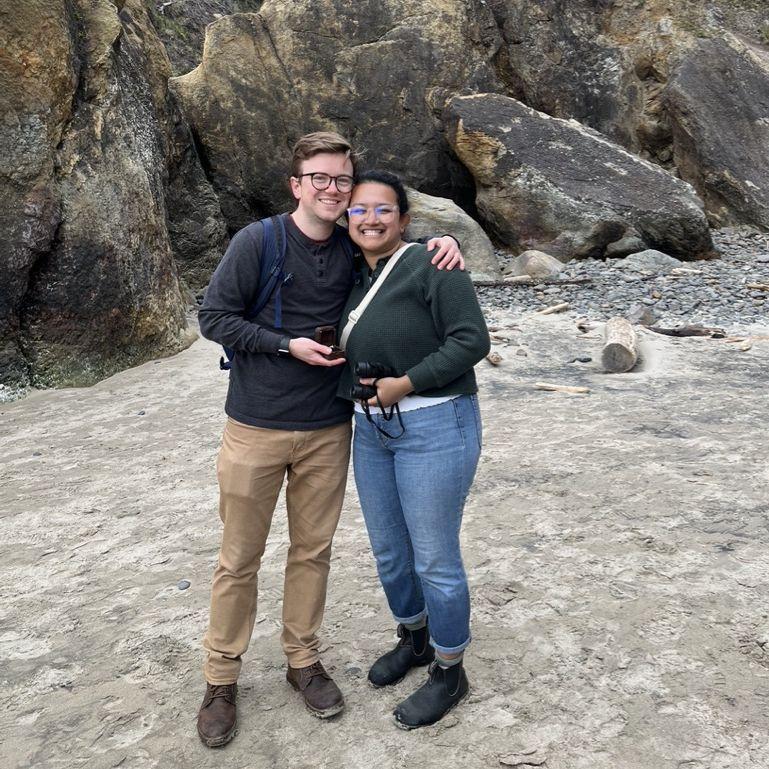 Proposal at Hug Point in Oregon!