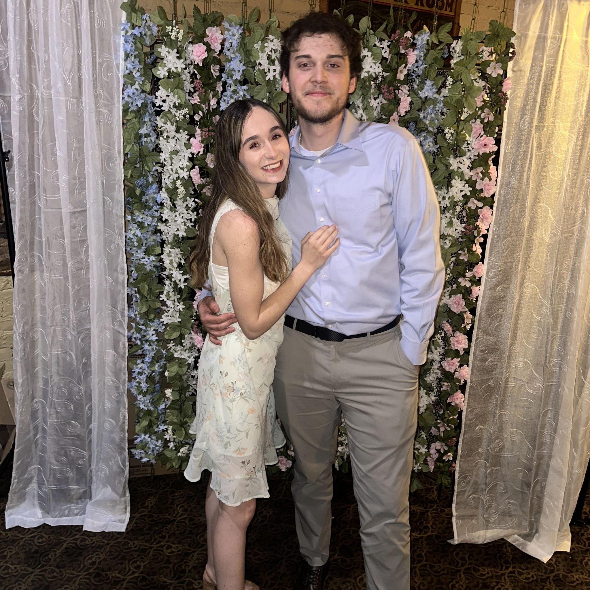 A cute picture we took at Tyler and Marissa's Wedding! We love you guys!!