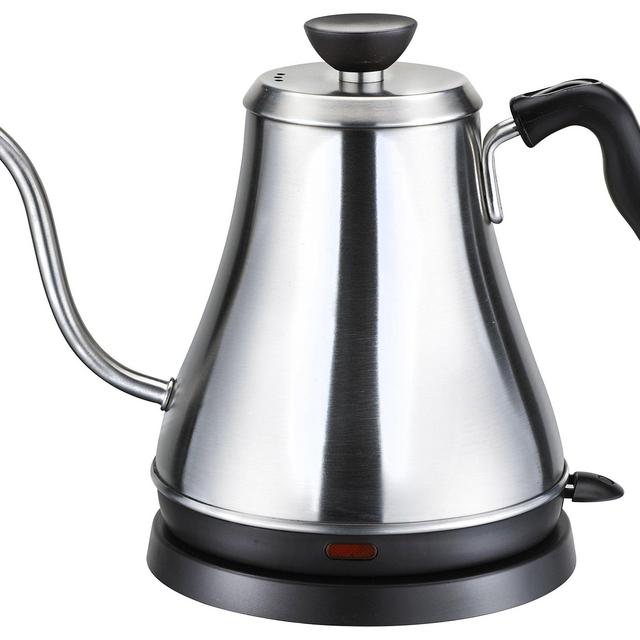 Willow & Everett Electric Gooseneck Kettle for Pour Over Coffee and Tea - 1L Electric Teapot Drip Kettle - Stainless Steel Coffee Kettle and Electric Tea Pot