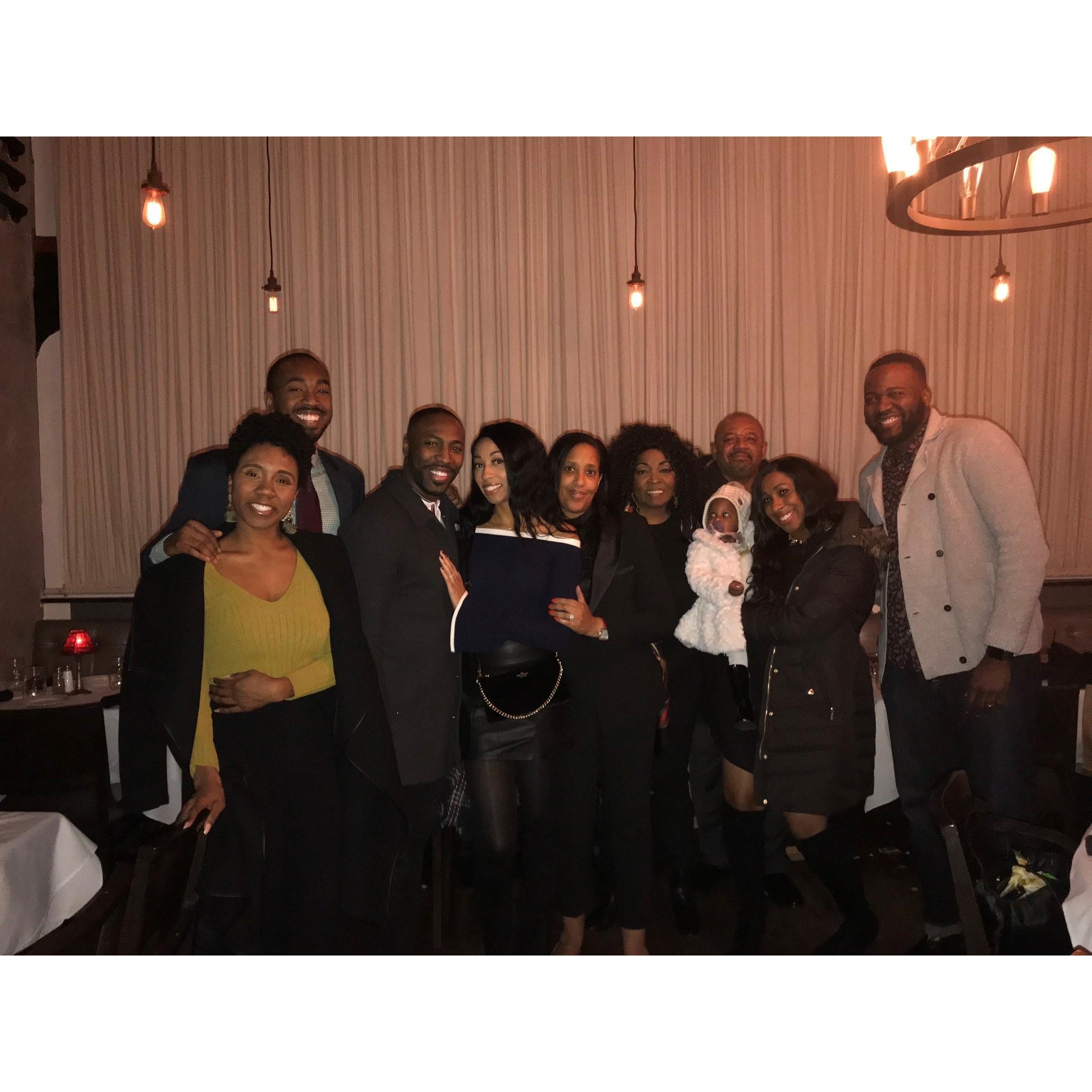 Family and friends surprised me at Flavios!