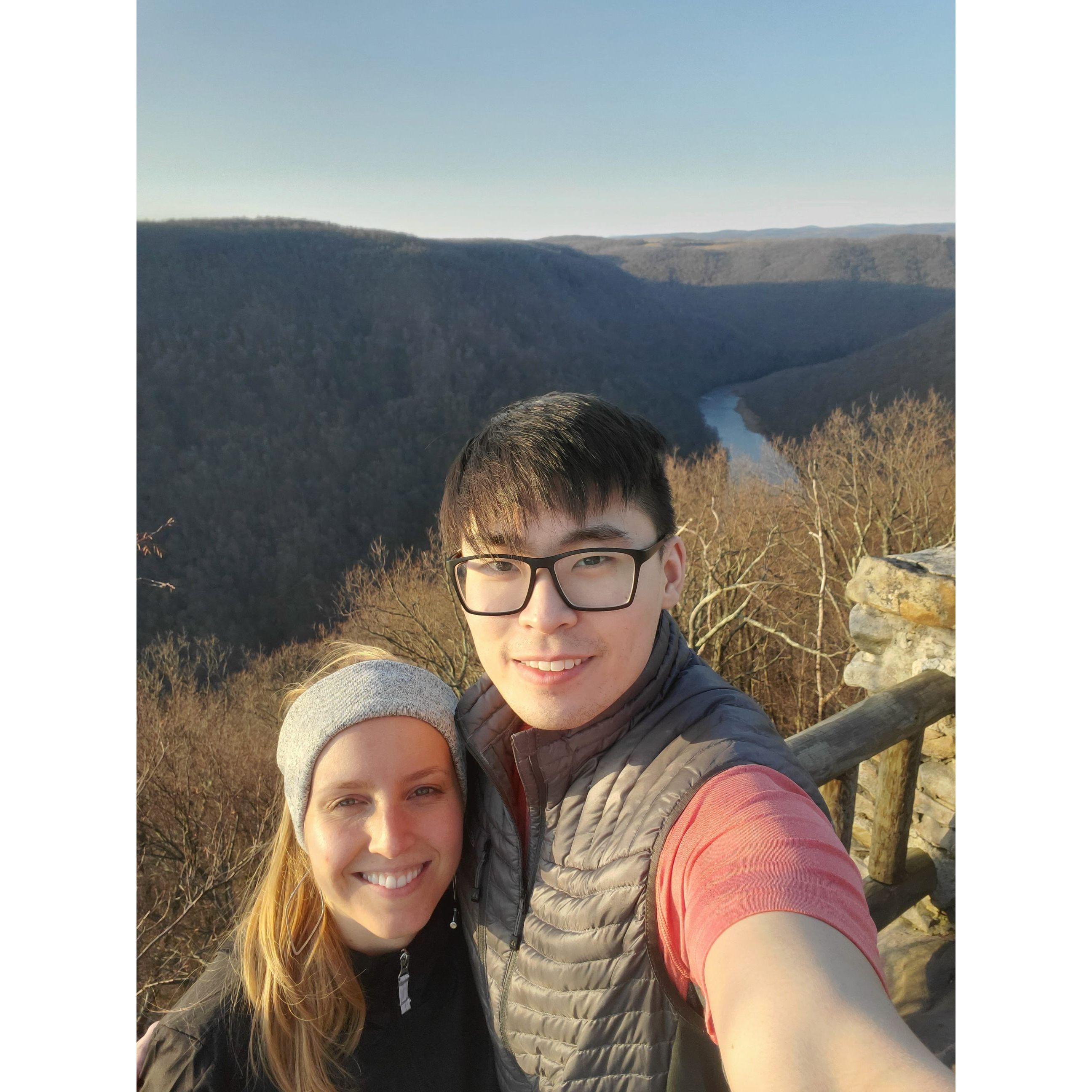 Weekend visit to see Vincent in West VA while Vincent was at WVU! (Jan 2021)