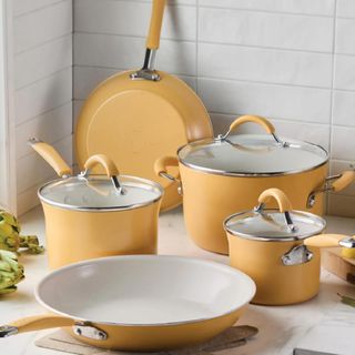 Cucina Ceramic 10-Piece Nonstick Cookware Pot & Pan Set