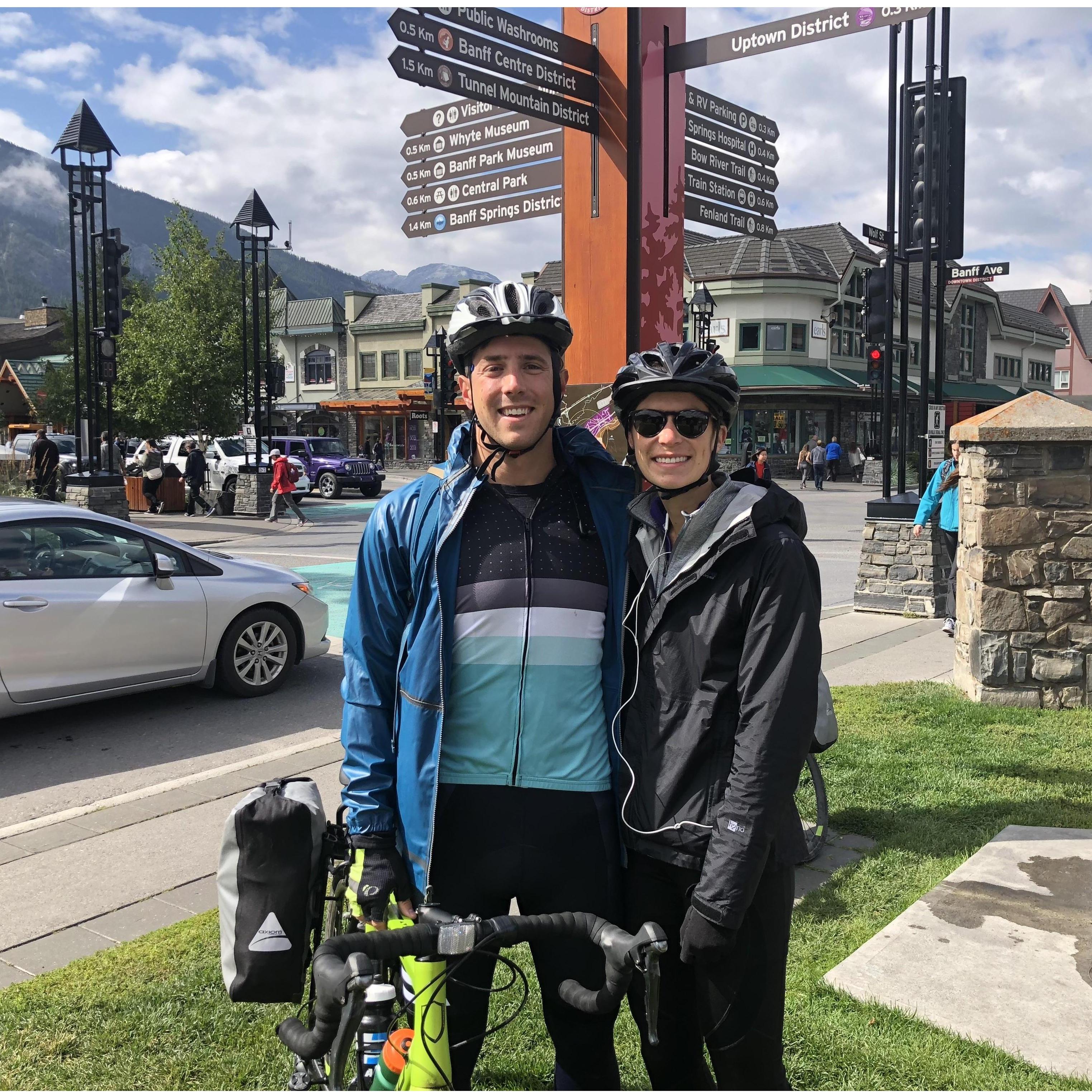 First five-year anniversary bike trip | Banff, Canada