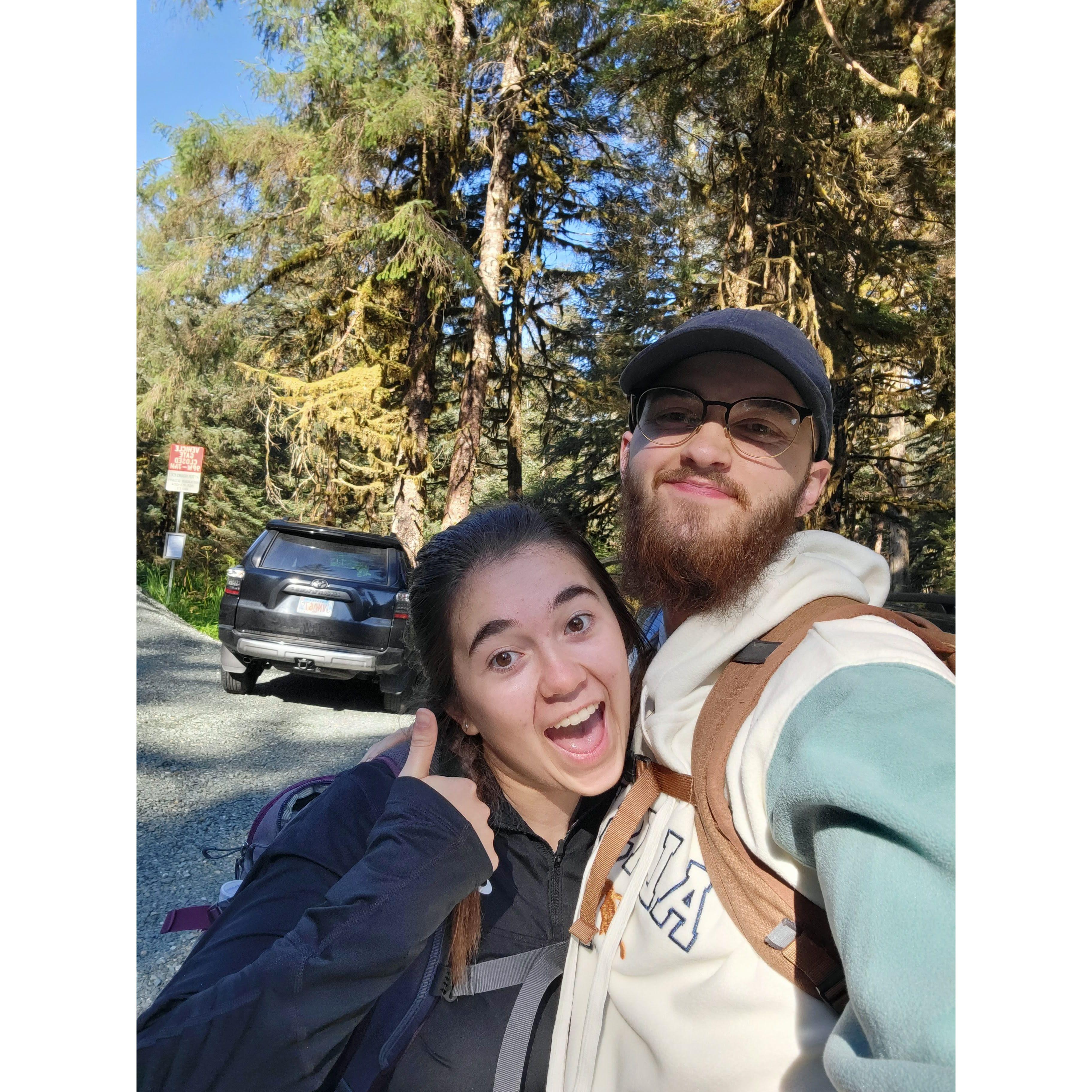 Tabitha visiting Luke in Alaska