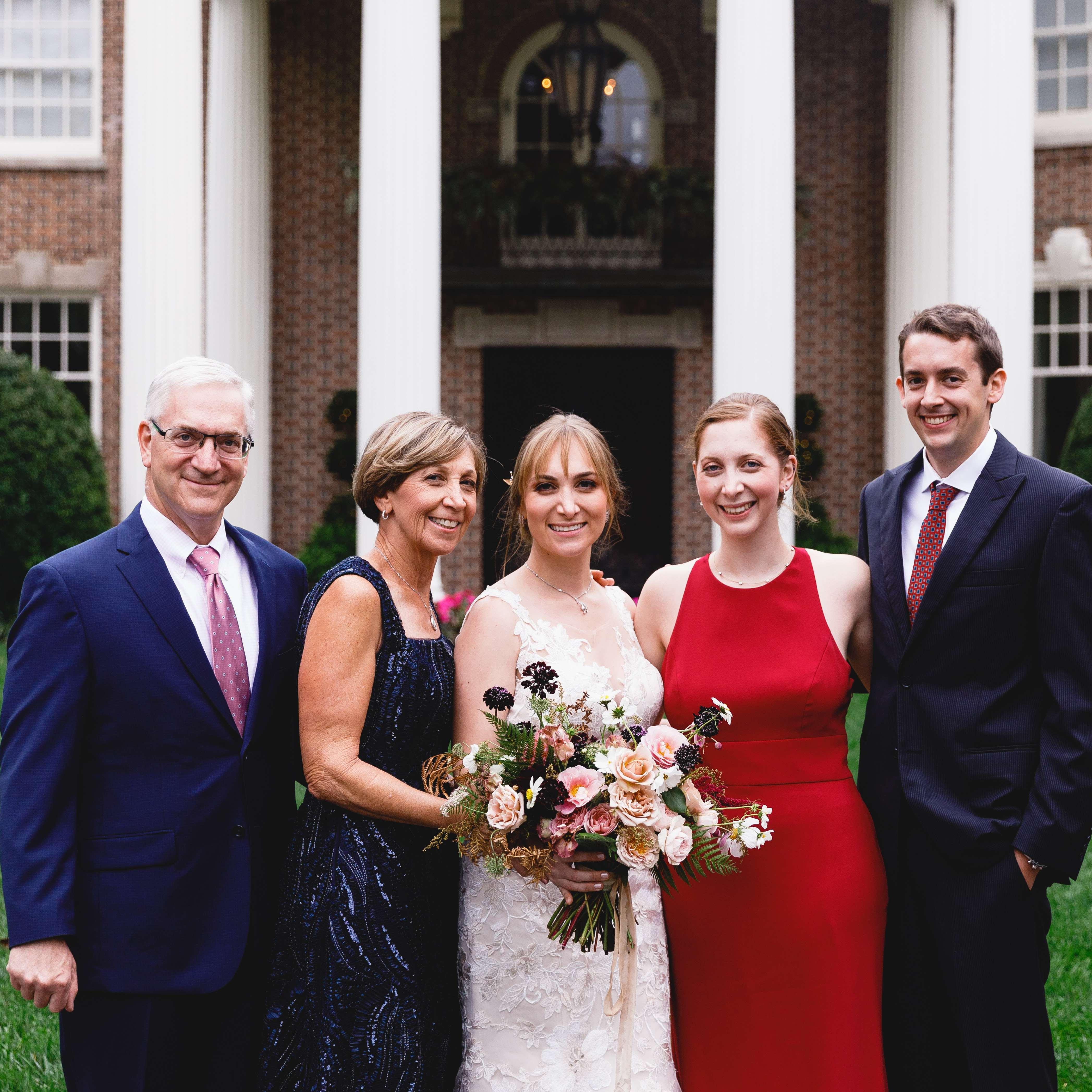 Looking good at Hannah and Zach's wedding in 2020