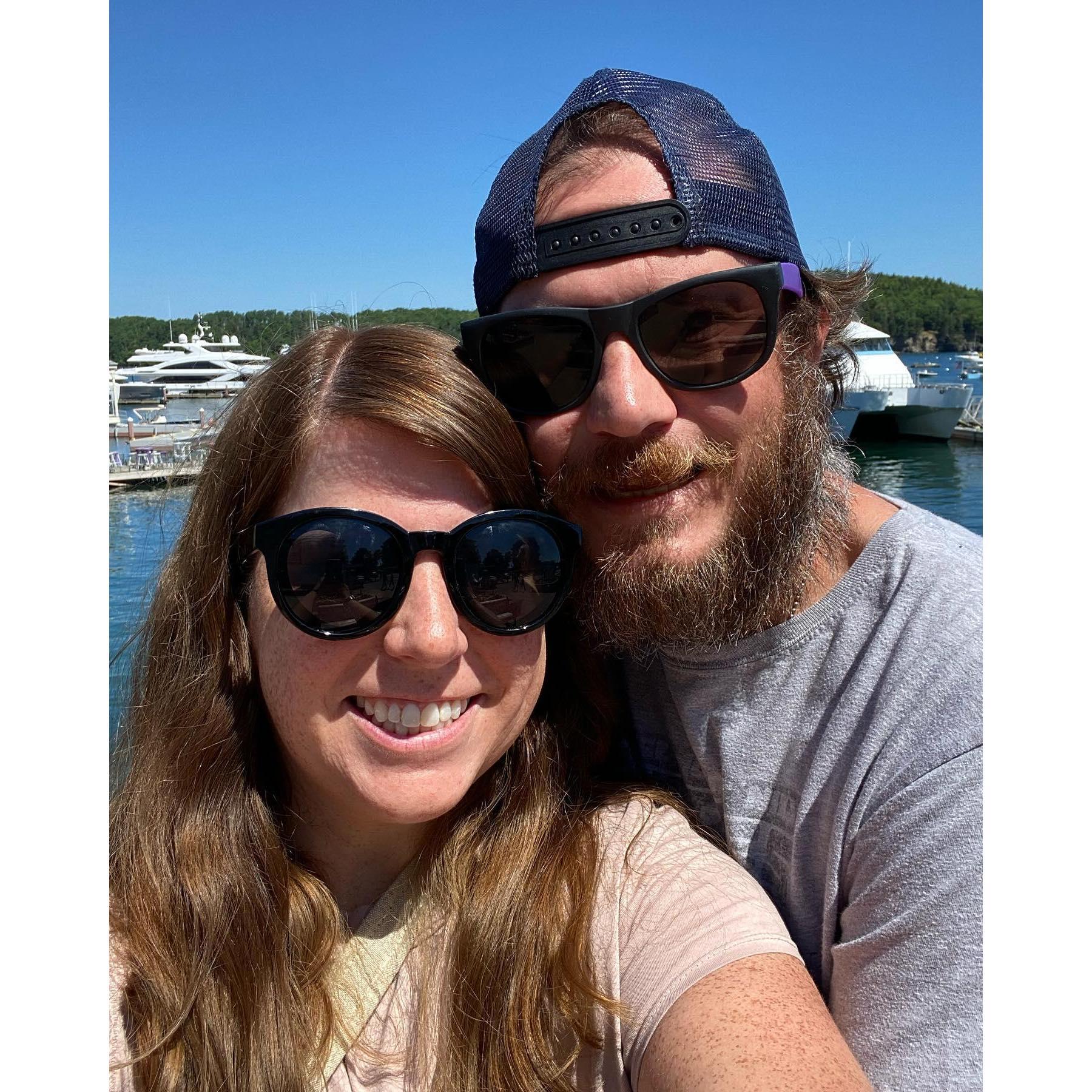 If you want to know if a relationship is going to last, take a 23 hour car trip :) :). Here we are in Bar Harbor, Maine.