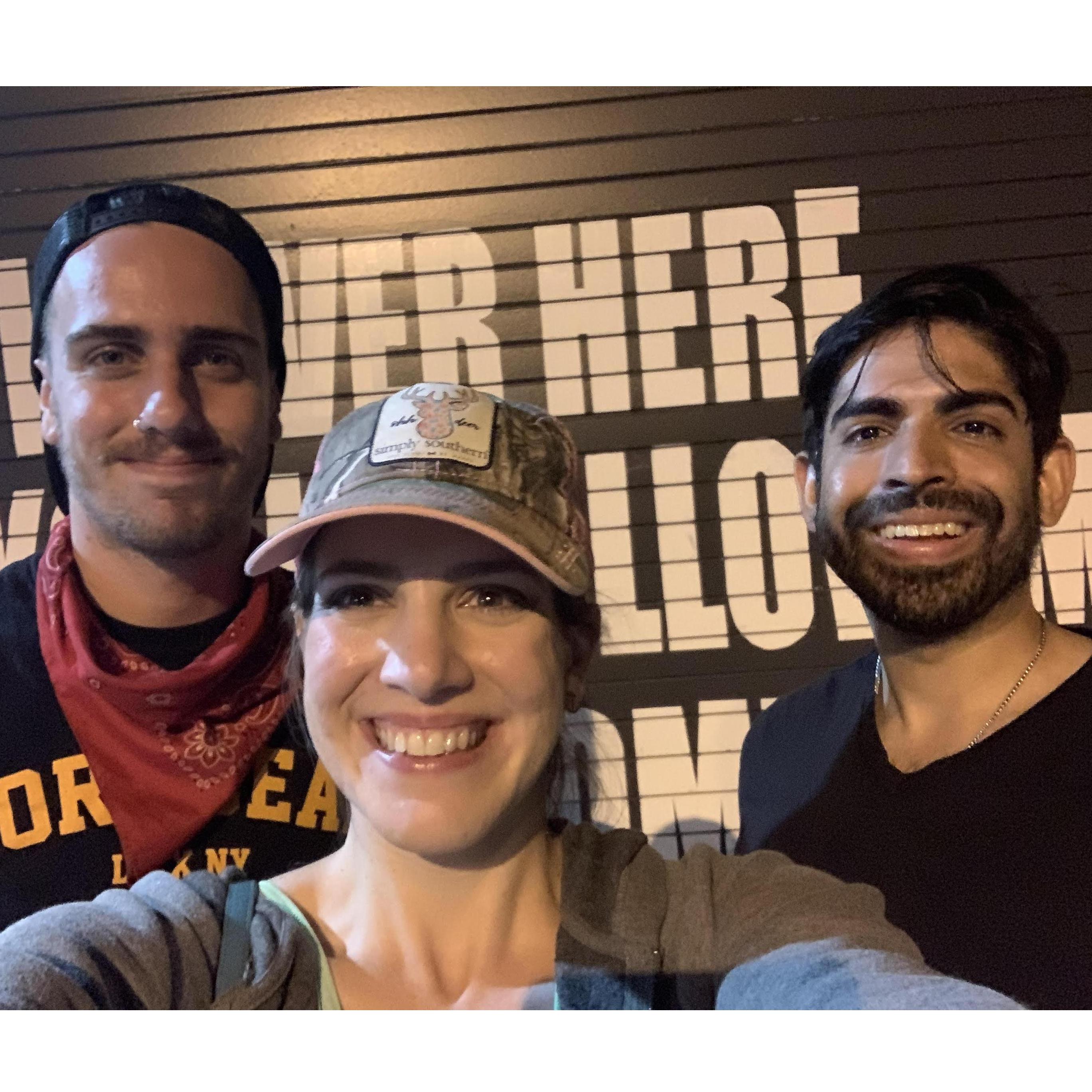 This is night we moved to Nashville and we celebrated back at the same brewery with Michael! Fun fact - this guy's our officiant!!