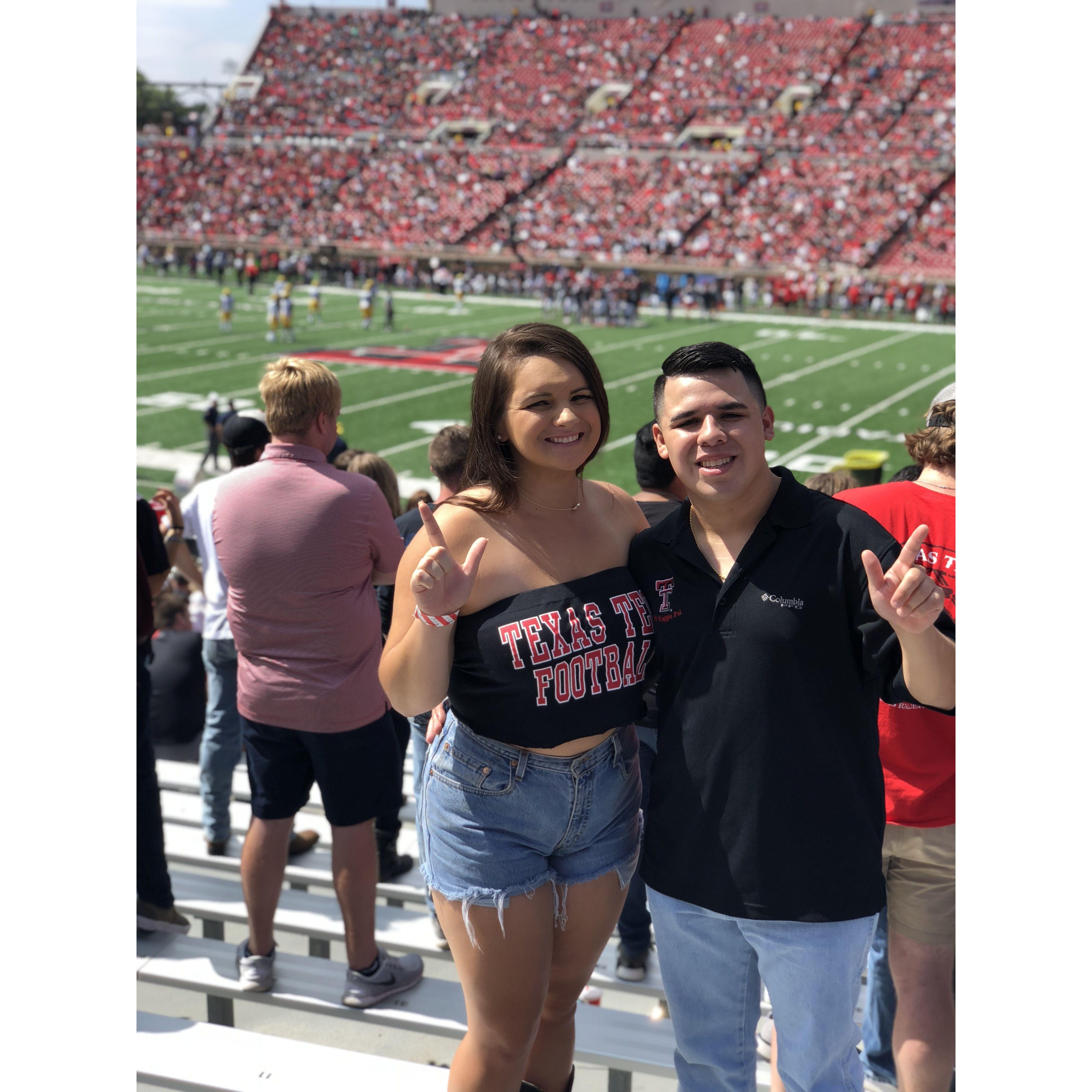 One of our first TTU Football games