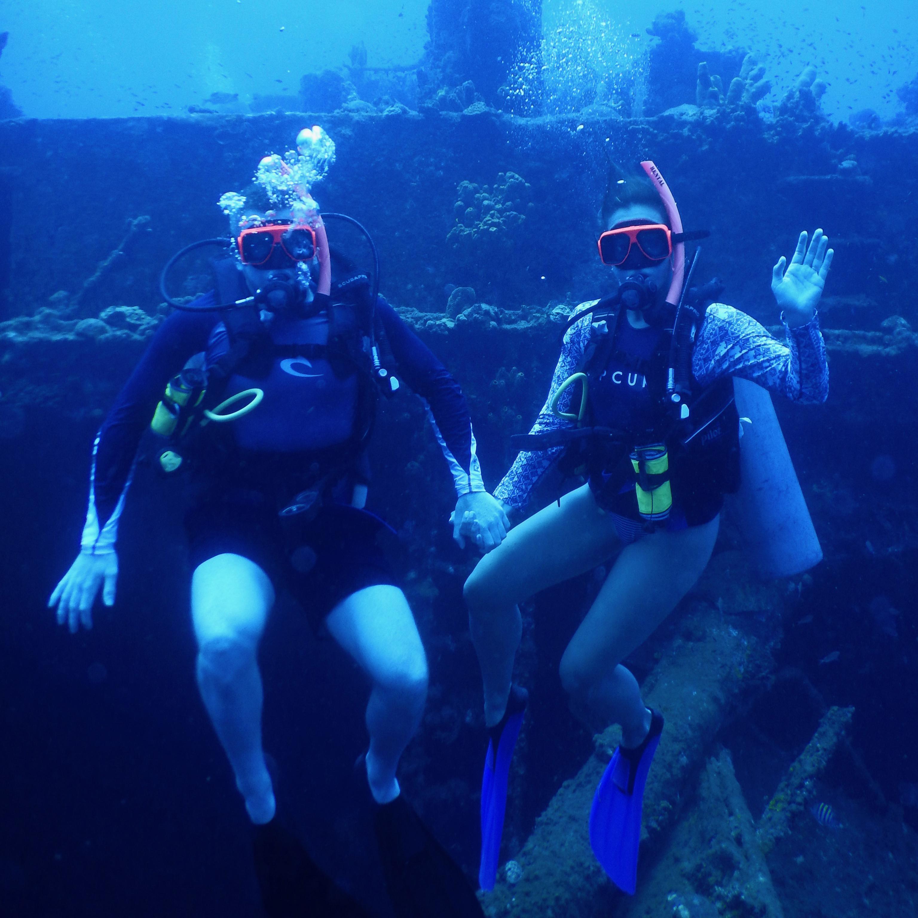 Scuba Diving at the Lesleen M Wreck in St. Lucia