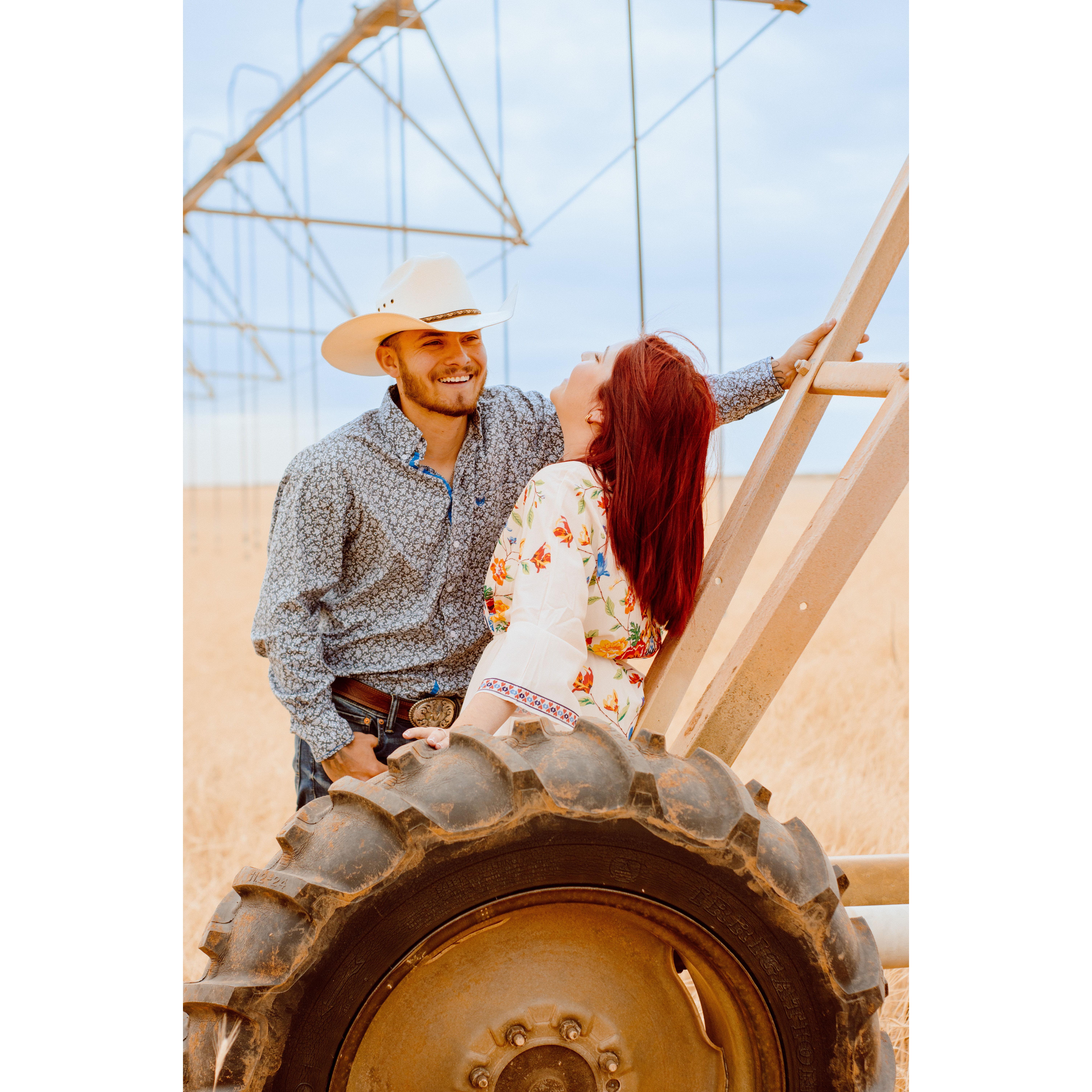 Our first photoshoot as a couple