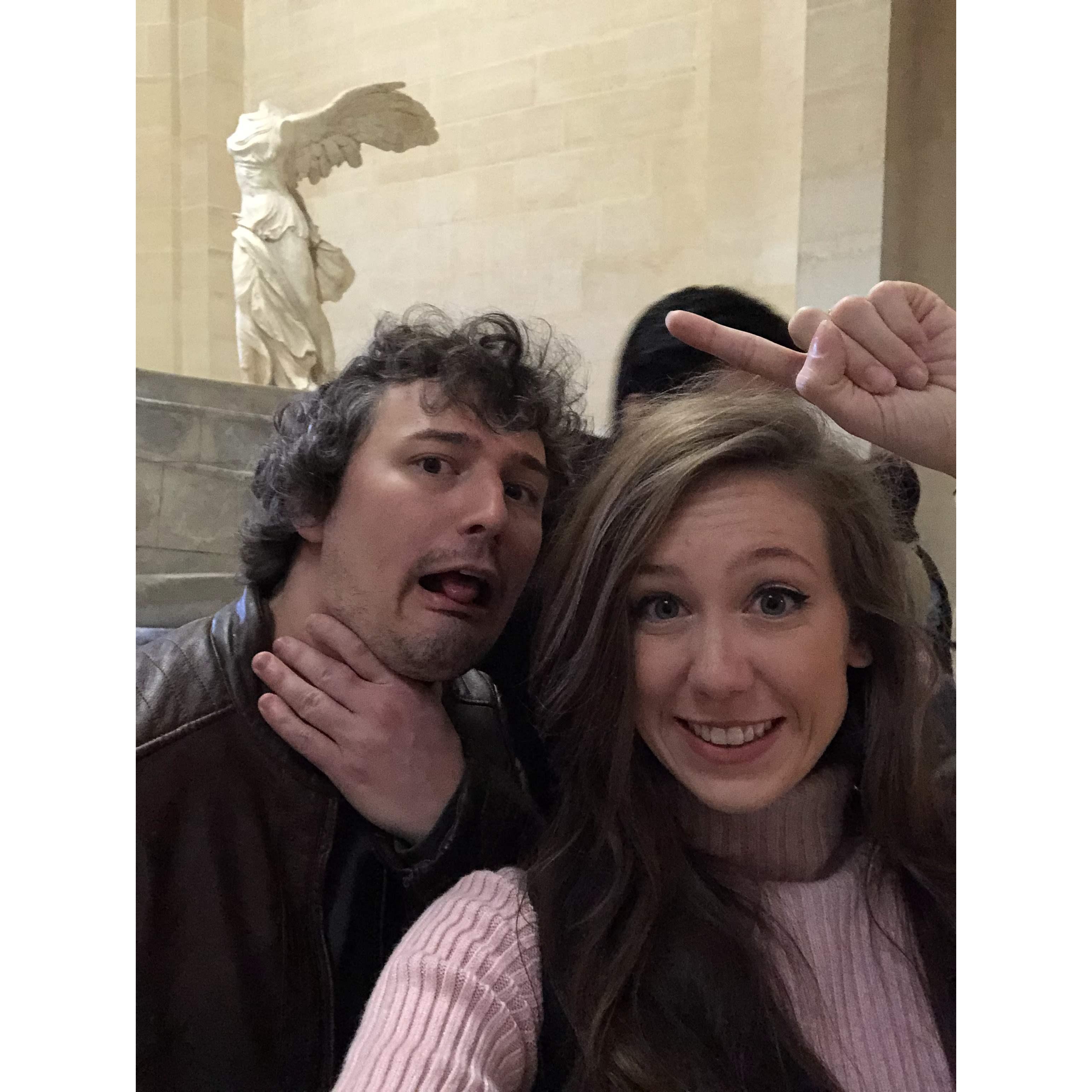Winged Victory! Scott was obviously as excited to see it as I was