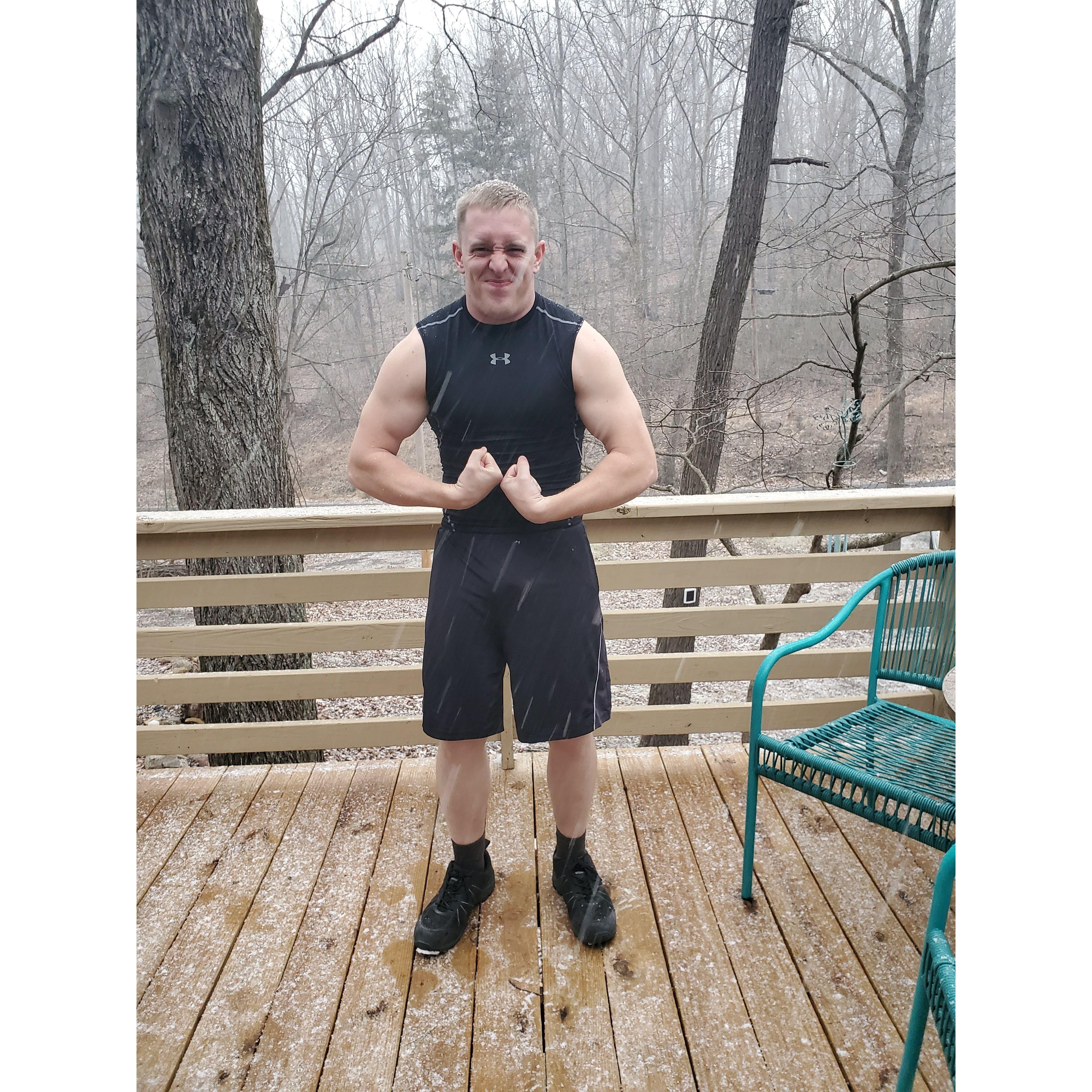 Weekend getaway to the mountains and the snow made it extra magical.