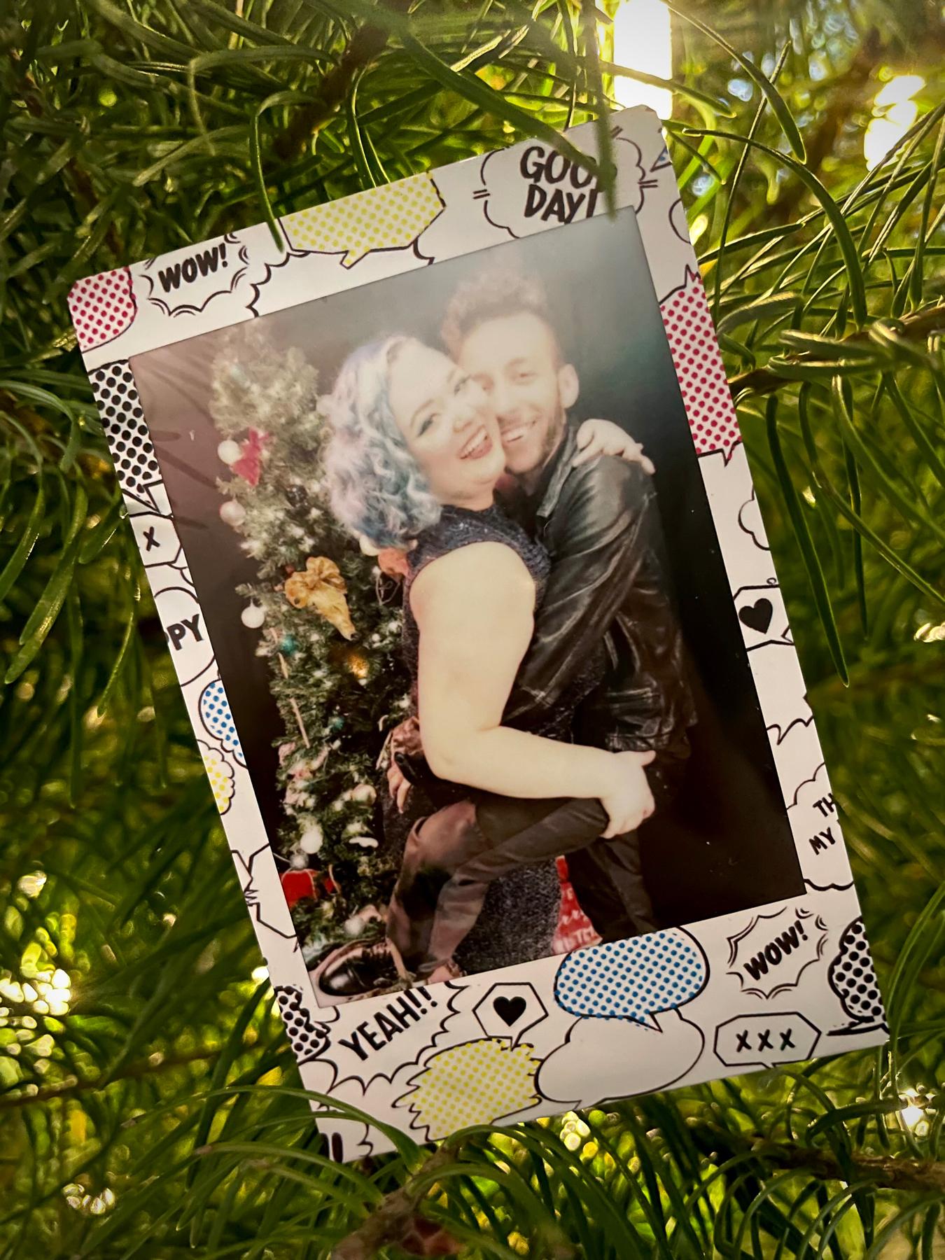 Polaroid from Chelsea’s Christmas show, Secret Santa, 2021